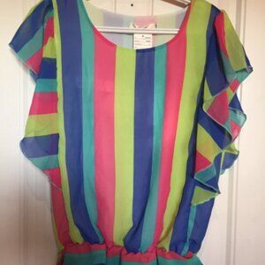 Fluid ruffled top